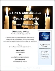 Saints and Angels Three-Part Mixed choral sheet music cover Thumbnail